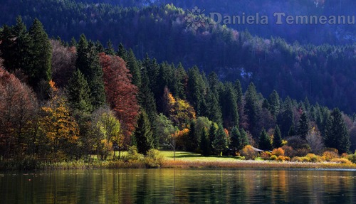 Product picture picturesque landscape of bavarian Alps and lake Alpsee